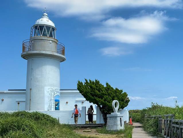 Jogashima Lighthouse standing at the tip of Jogashima Island, a symbol of the Miura Peninsula