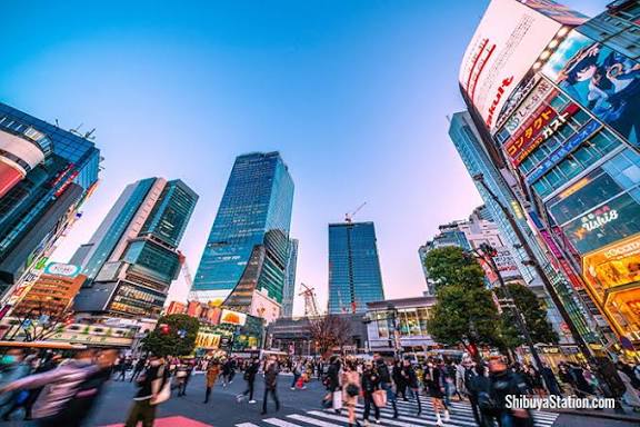 Shibuya's ever-changing skyline and cityscape growing in every direction